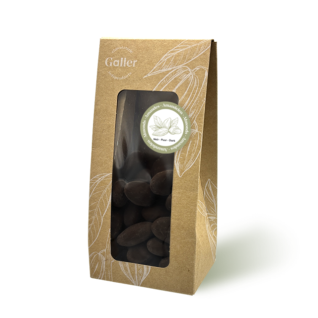 Pochon - Amandes enrobées - Chocolat noir