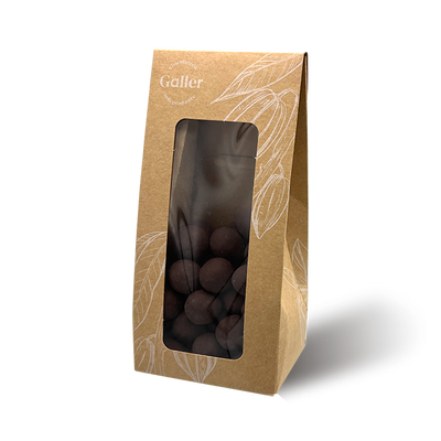 Pochon - Noisettes enrobées - Chocolat noir
